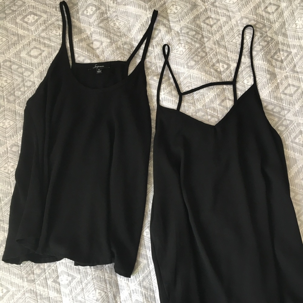 Two Black Camis